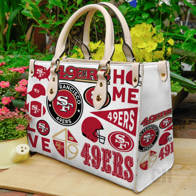 Stylish San Francisco 49Ers Leather Hand Bag Gift For Women'S Day - Perfect Women S Day Gift! 2