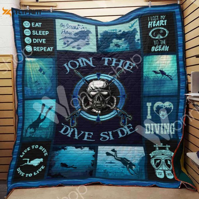 Scuba Diving 3D Customized Quilt Blanket For Fans Home Decor Gift 1