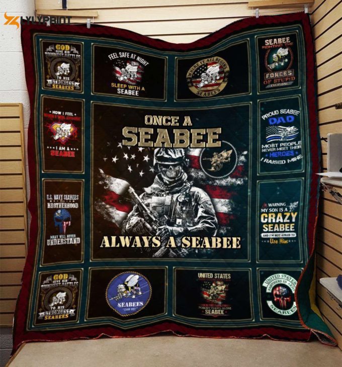 Seabee 3D Customized Quilt 1