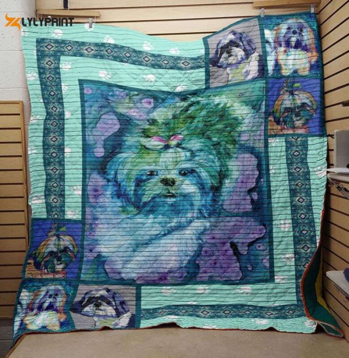 Shih Tzu My Lovely Child Awesome 3D Customized Quilt 1