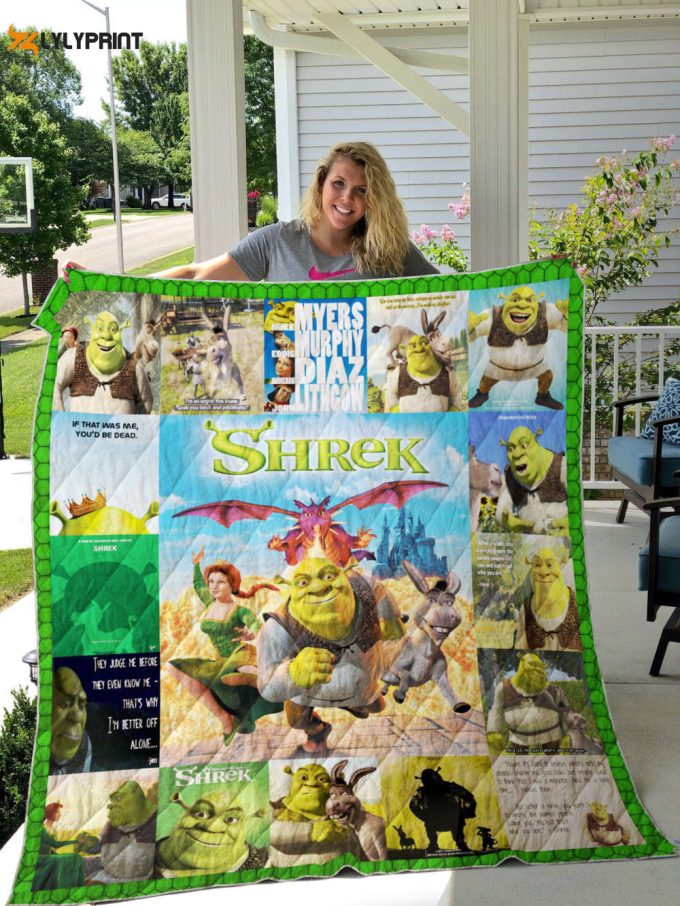 Shrek 2 Quilt Blanket For Fans Home Decor Gift 1