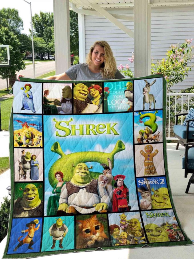 Shrek Quilt Blanket For Fans Home Decor Gift 2