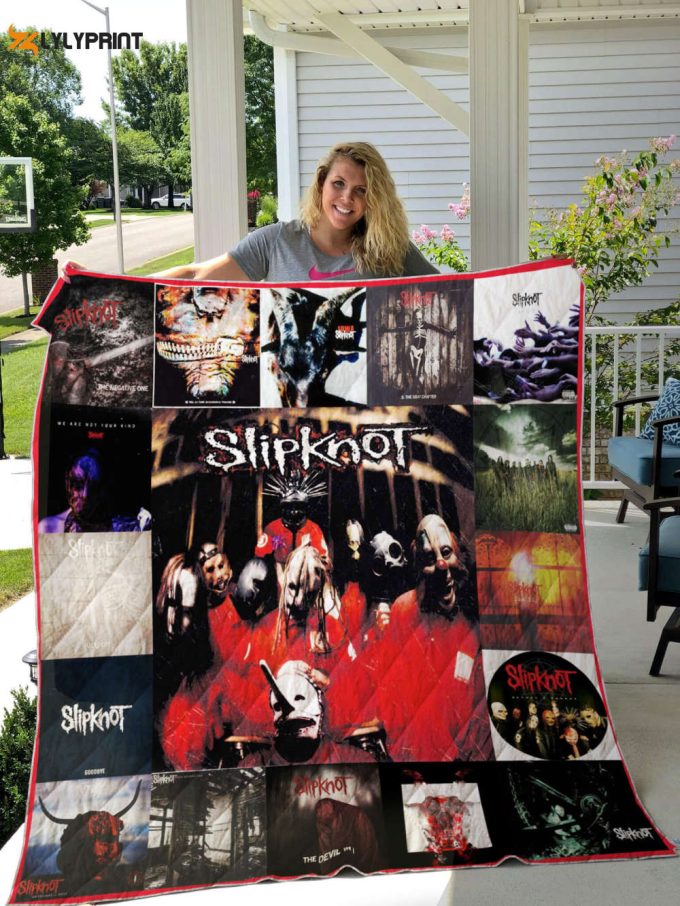 Slipknot Quilt Blanket For Fans Home Decor Gift 1