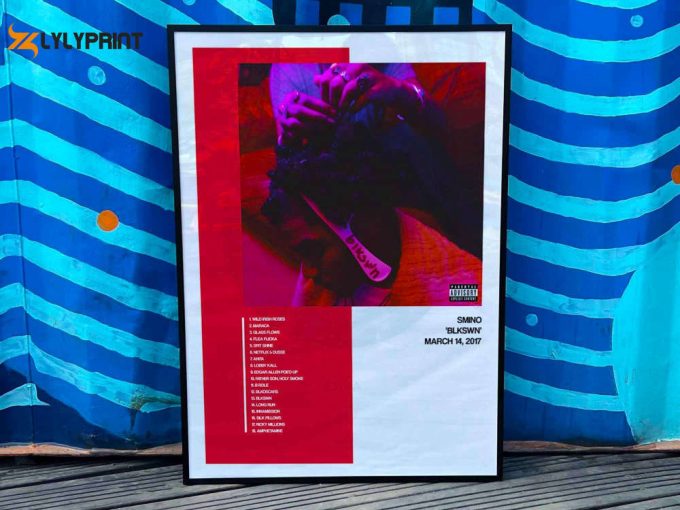 Smino &Amp;Quot;Blkswn&Amp;Quot; Album Cover Poster For Home Room Decor #1 1
