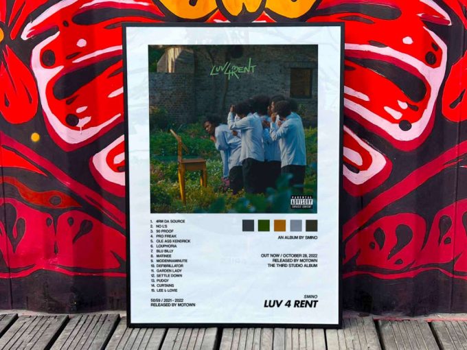 Smino &Quot;Luv 4 Rent&Quot; Album Cover Poster #2 2