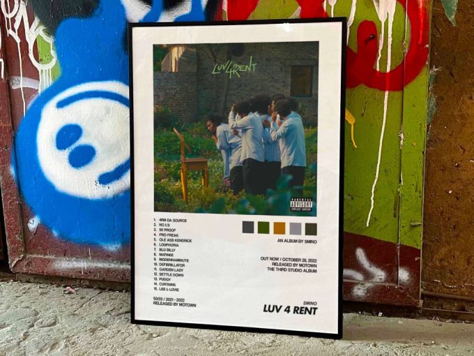 Smino &Quot;Luv 4 Rent&Quot; Album Cover Poster #2 3