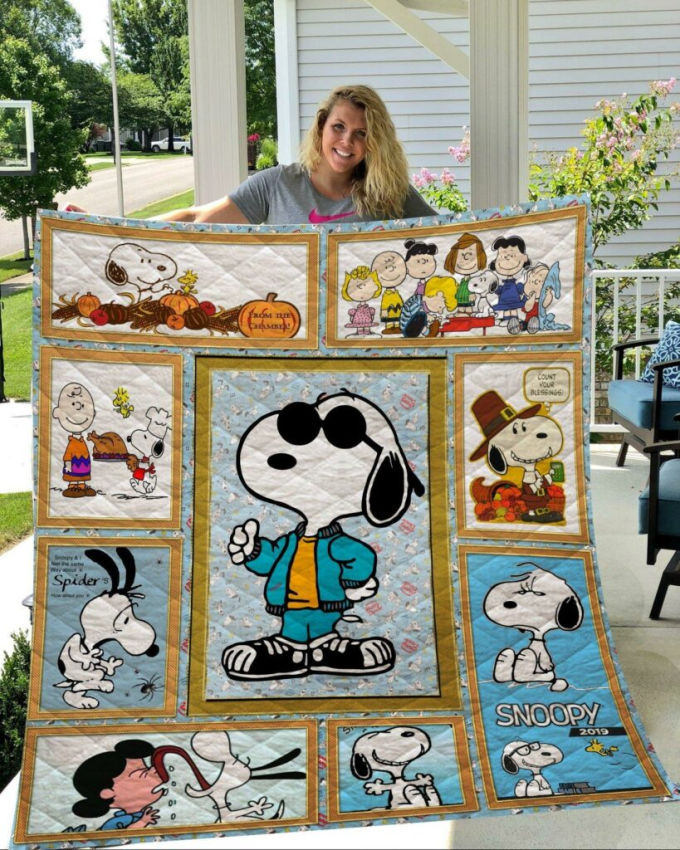 Snoopy Quilt Blanket For Fans Home Decor Gift 2