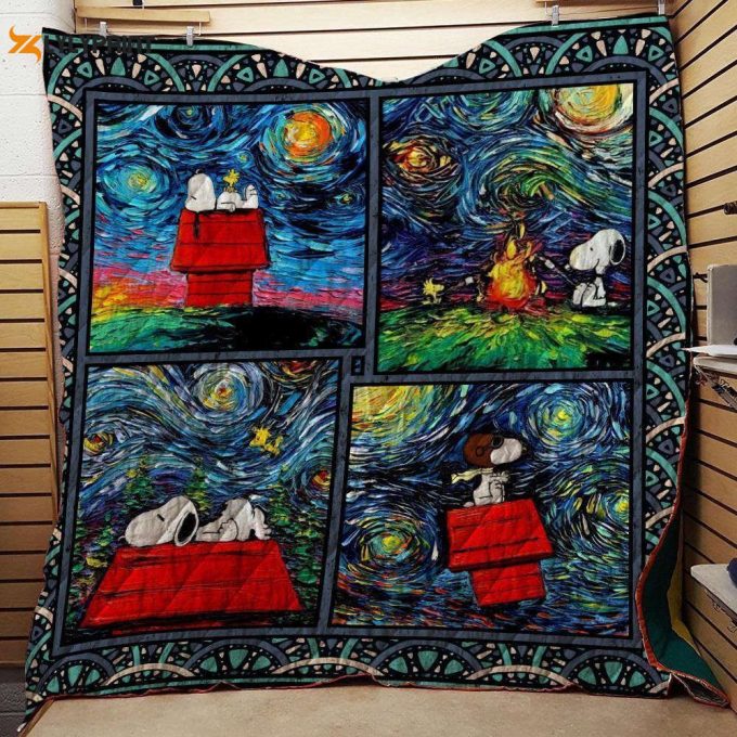 Snoopy,Snoopy Art The Peanuts Cartoon 321 Gift Lover Quilt Blanket For Fans Home Decor Gift 1