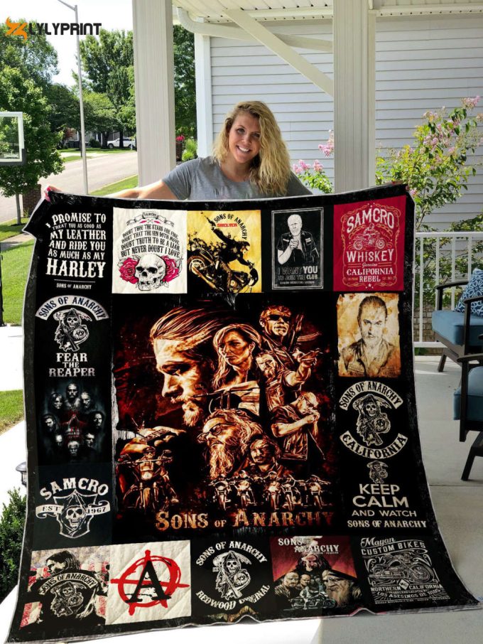 Sons Of Anarchy Quilt Blanket For Fans Home Decor Gift 1