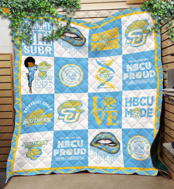 Southern Jaguars 1 Quilt Blanket For Fans Home Decor Gift (2) 1