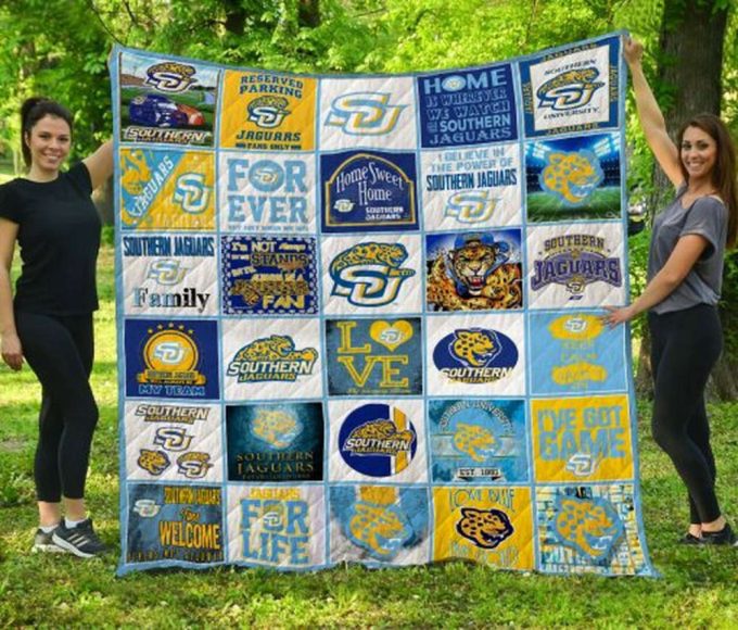 Southern Jaguars 2 Quilt Blanket For Fans Home Decor Gift 2