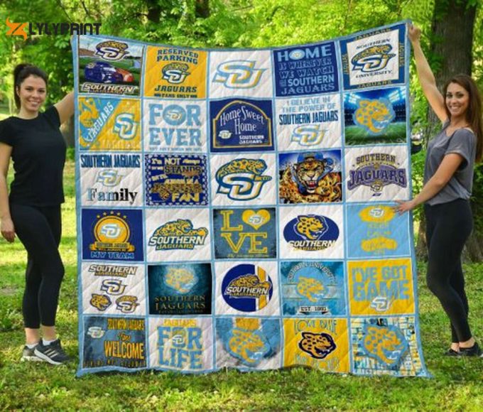 Southern Jaguars 2 Quilt Blanket For Fans Home Decor Gift 1