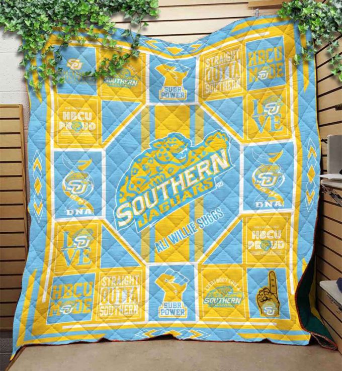 Southern Jaguars Quilt Blanket For Fans Home Decor Gift 2