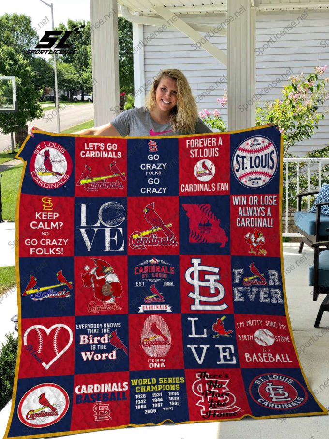 St. Louis Cardinals 1 Quilt Blanket For Fans Home Decor Gift 2