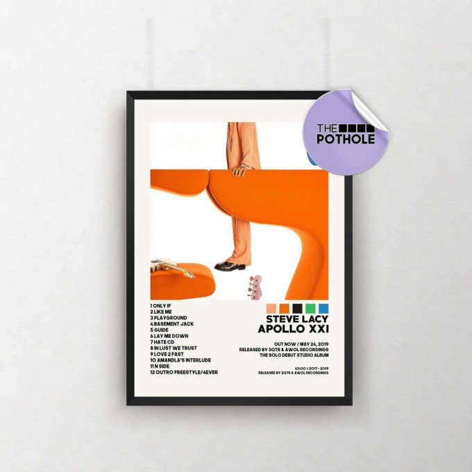 Steve Lacy Posters / Apollo Xxi Poster / Tracklist Album Cover Poster Poster Print Wall Art, Custom Poster, Apollo Xxi, Steve Lacy 2