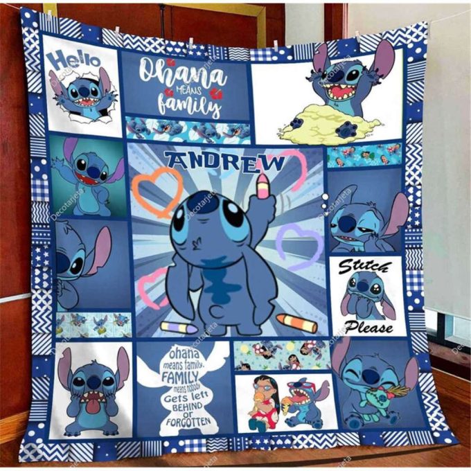 Stitch Quilt Blanket For Fans Home Decor Gift 2