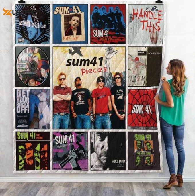 Sum 41 Quilt Blanket For Fans Home Decor Gift 1