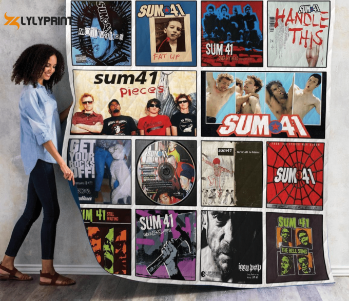 Sum 41 Quilt Blanket For Fans Home Decor Gift 1