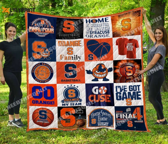 Syracuse Orange 1 Quilt Blanket For Fans Home Decor Gift 1