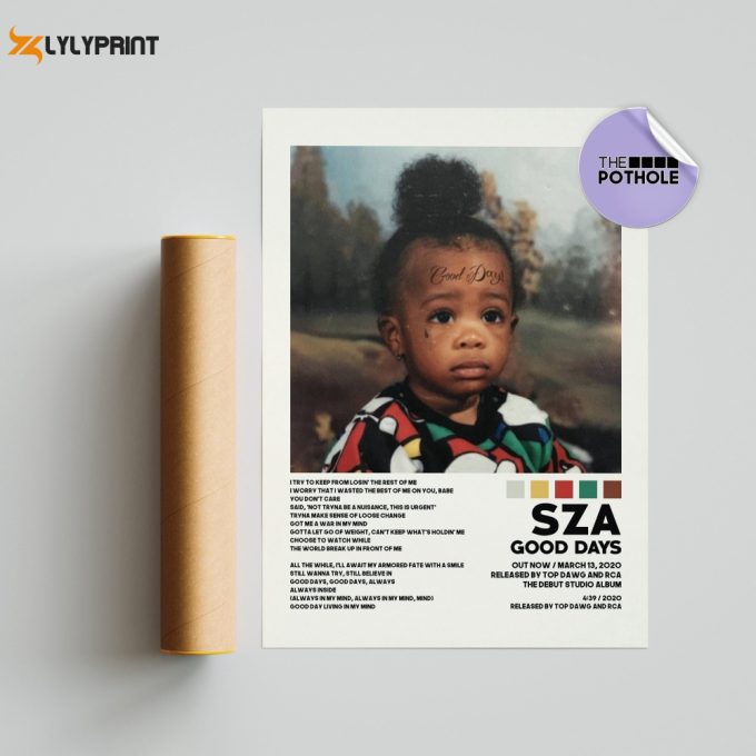 Sza Poster | Good Days Poster | Sza Tracklist Album Cover Poster / Album Cover Poster Print Wall Art, Custom Poster 1