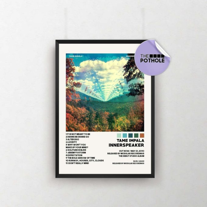 Tame Impala Poster / Innerspeaker Poster / Album Cover / Poster Print Wall Art, Currents Custom Poster, Home Decor, The Slow Rush, Lonerism 2