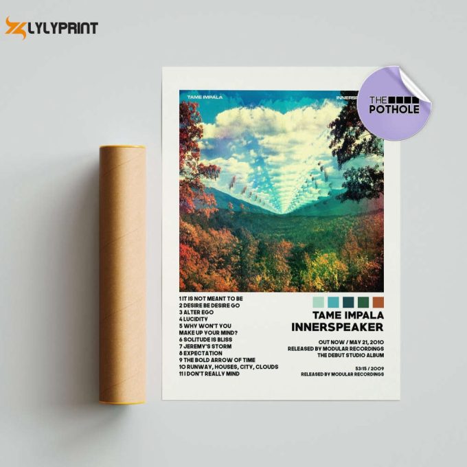 Tame Impala Poster / Innerspeaker Poster / Album Cover / Poster Print Wall Art, Currents Custom Poster, Home Decor, The Slow Rush, Lonerism 1