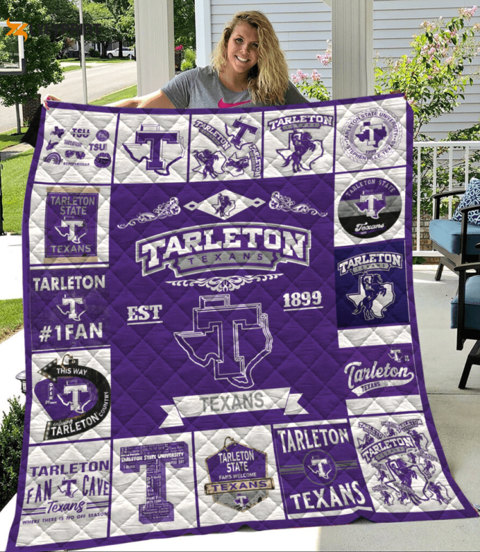 Tarleton Texans Quilt Blanket For Fans Home Decor Gift