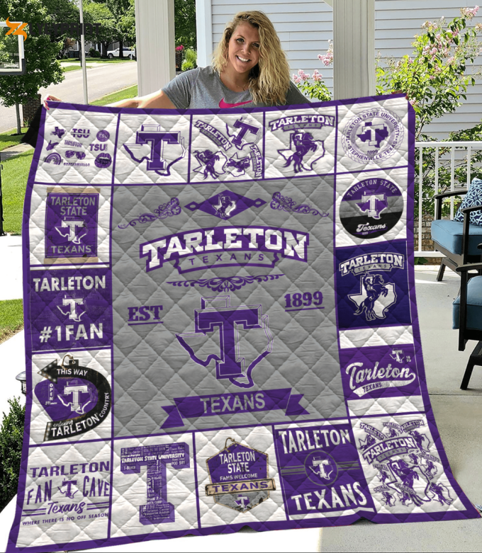 Tarleton Texans Quilt Blanket For Fans Home Decor Gift 1