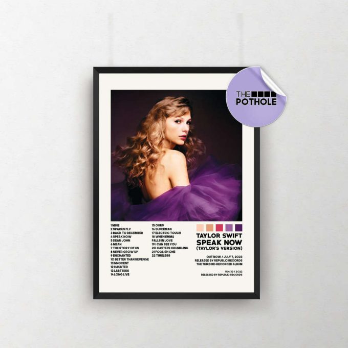 Taylor Swift Posters / Speak Now (Taylor’s Version) Poster, Album Cover Poster, Poster Print Wall Art, Custom Poster, Home Decor, Speak Now 2