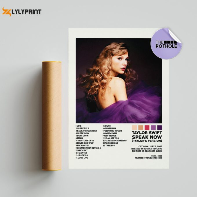 Taylor Swift Posters / Speak Now (Taylor’s Version) Poster, Album Cover Poster, Poster Print Wall Art, Custom Poster, Home Decor, Speak Now 1