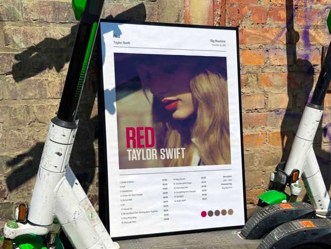 Taylor Swift &Quot;Red&Quot; Album Cover Poster #5 2