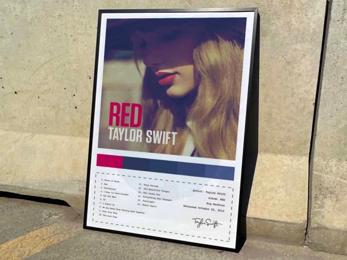 Taylor Swift &Quot;Red&Quot; Album Cover Poster For Home Room Decor #4 2