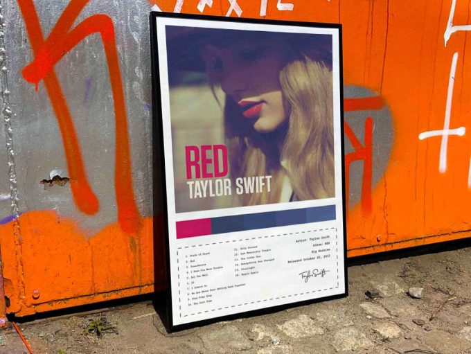 Taylor Swift &Quot;Red&Quot; Album Cover Poster For Home Room Decor #4 3