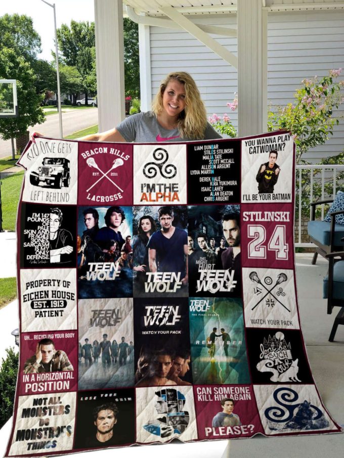 Teen Wolf Quilt Blanket For Fans Home Decor Gift 2