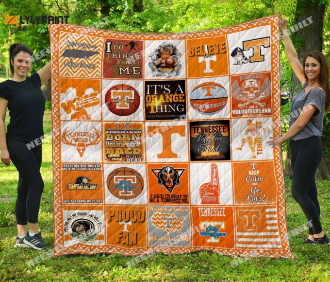 Tennessee Volunteers 2 Quilt Blanket For Fans Home Decor Gift 1