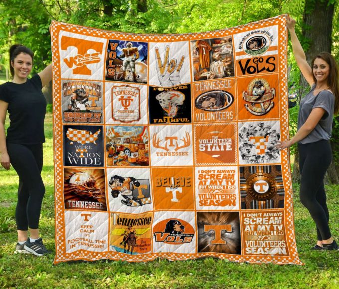 Tennessee Volunteers 2A Quilt Blanket For Fans Home Decor Gift 3