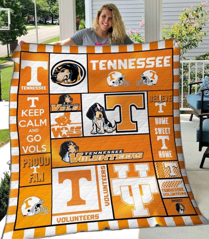 Tennessee Volunteers 6 Quilt Blanket For Fans Home Decor Gift 2