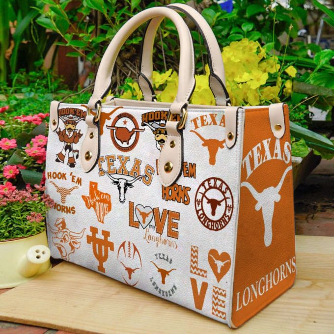 Texas Longhorns 2 Leather Handbag For Women Gift 2