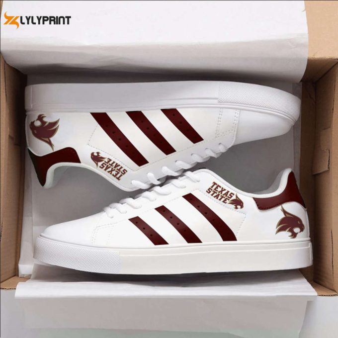 Texas State Bobcats 2 Skate Shoes For Men Women Fans Gift 1