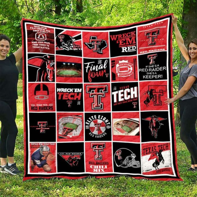 Texas Tech Red Raiders Quilt Blanket For Fans Home Decor Gift 3 2