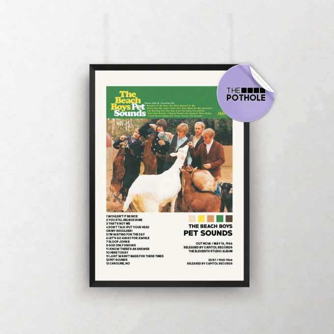 The Beach Boys Posters / Pet Sounds Poster / The Beach Boys, Pet Sounds, Album Cover Poster, Poster Print Wall Art, Custom Poster 2