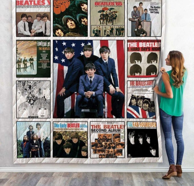 The Beatles 3 Quilt Blanket For Fans Home Decor Gift 2