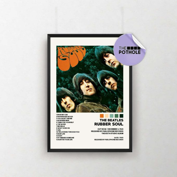 The Beatles Posters / Rubber Soul Poster / The Beatles, Revolver, Album Cover Poster, Poster Print Wall Art, Custom Poster, Home Decor 2