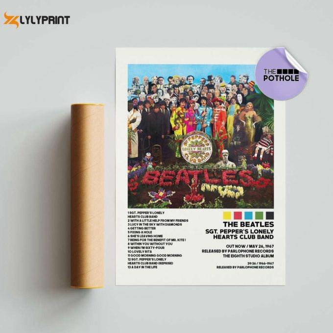 The Beatles Posters / Sgt. Pepper'S Lonely Hearts Club  Poster / The Beatles, Album Cover Poster, Poster Print Wall Art, Custom Poster 1