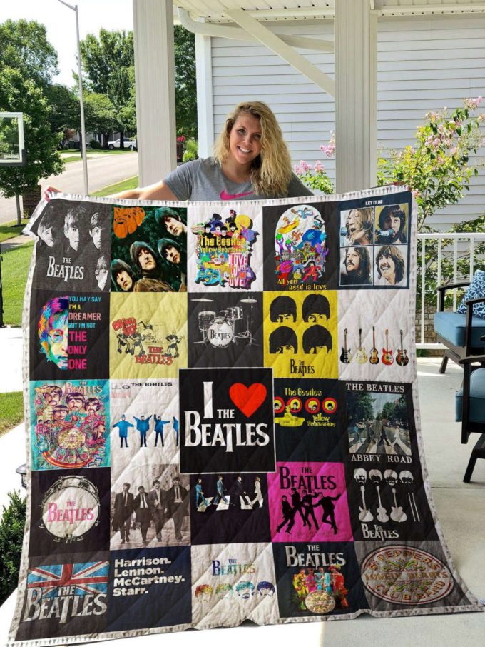 The Beatles Quilt Blanket For Fans Home Decor Gift 2