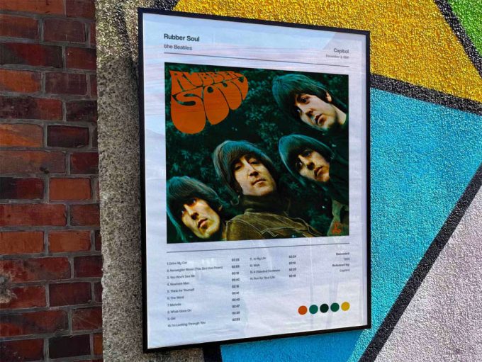 The Beatles &Quot;Rubber Soul&Quot; Album Cover Poster #5 2