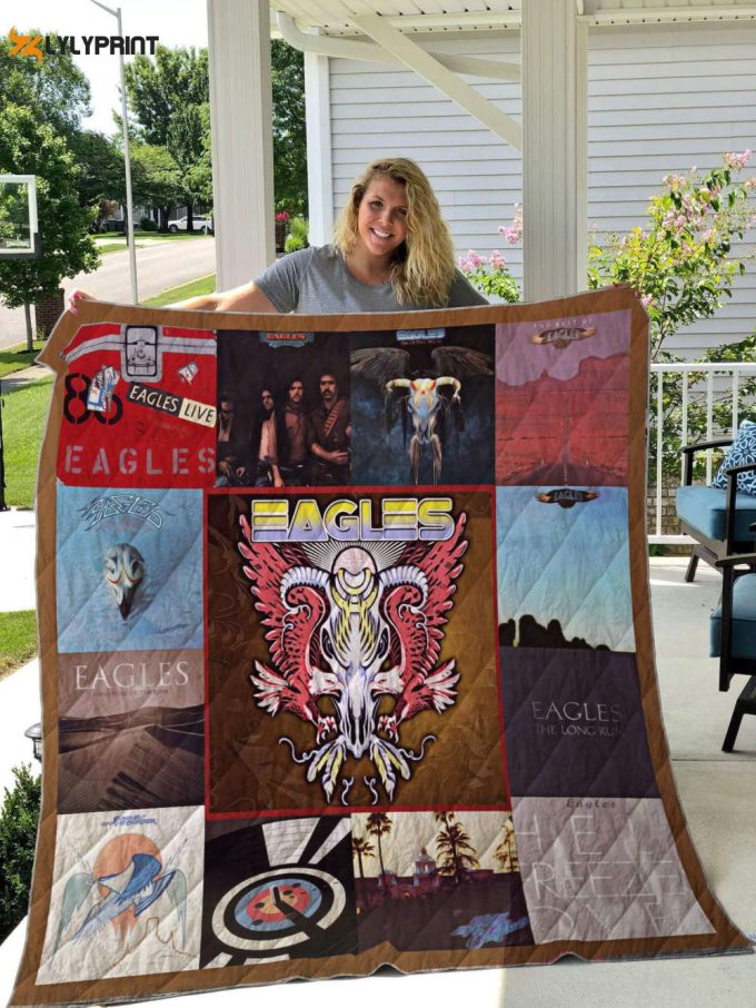 The Eagles Quilt Blanket For Fans Home Decor Gift 1