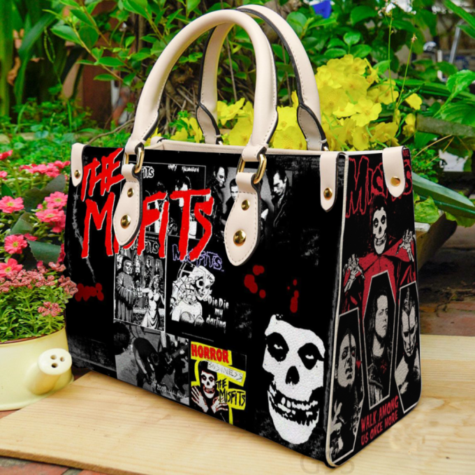 The Misfits Band Leather Hand Bag Gift For Women'S Day - Perfect Women S Day Gift - G95 2