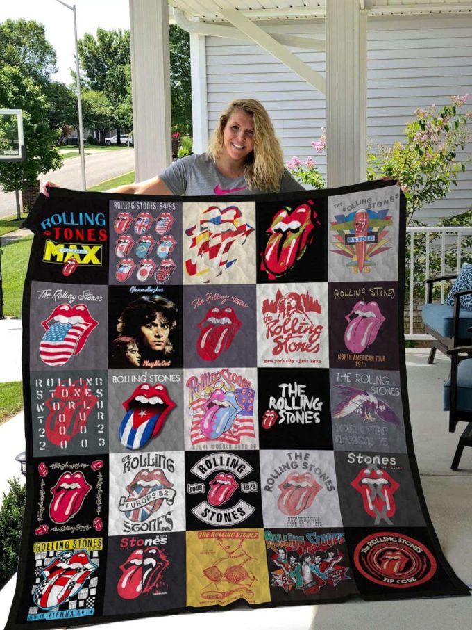 The Rolling Stones Quilt Blanket For Fans Home Decor Gift 3