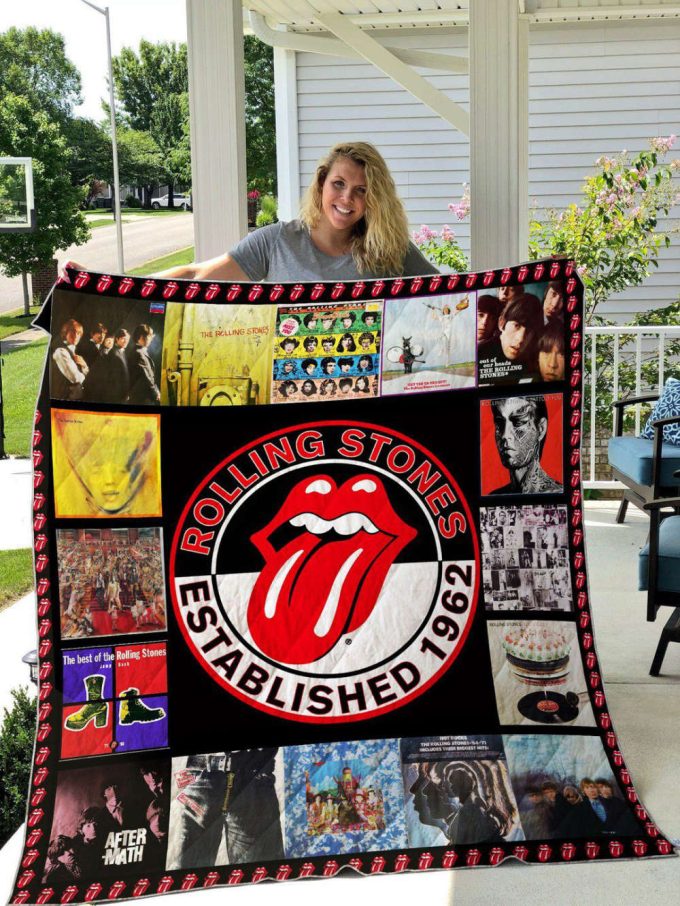 The Rolling Stones Quilt Blanket For Fans Home Decor Gift 2